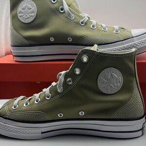 Converse‎ Chuck 70 Multi-Stitch Hi Shoes A07435C Mossy Sloth Green NWB Men 11.5